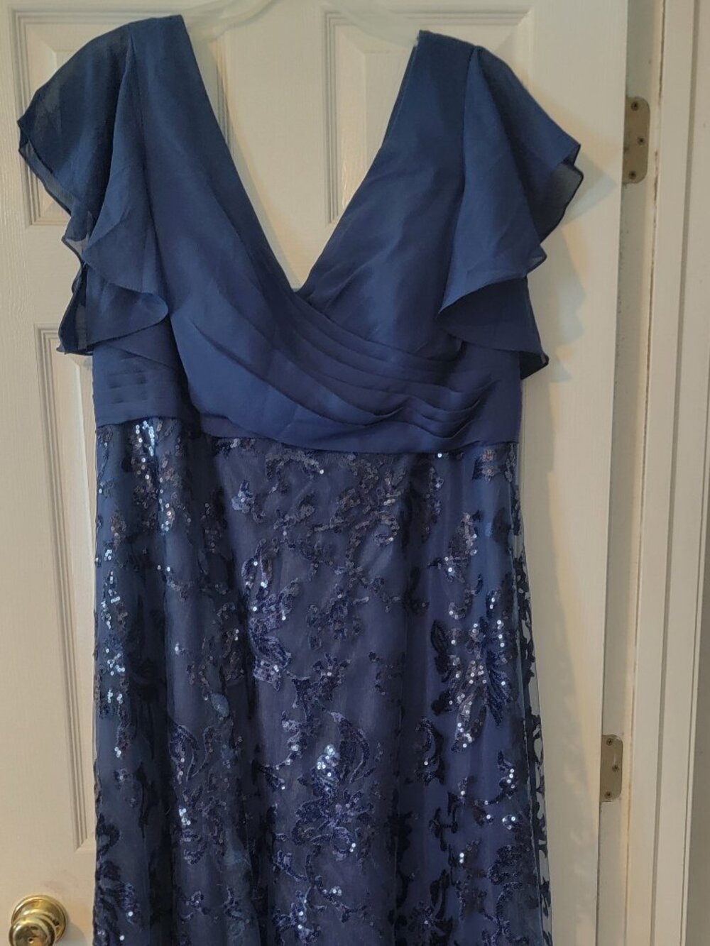 Navy Blue Women's 20W formal gown, Missac - Picture 1 of 5